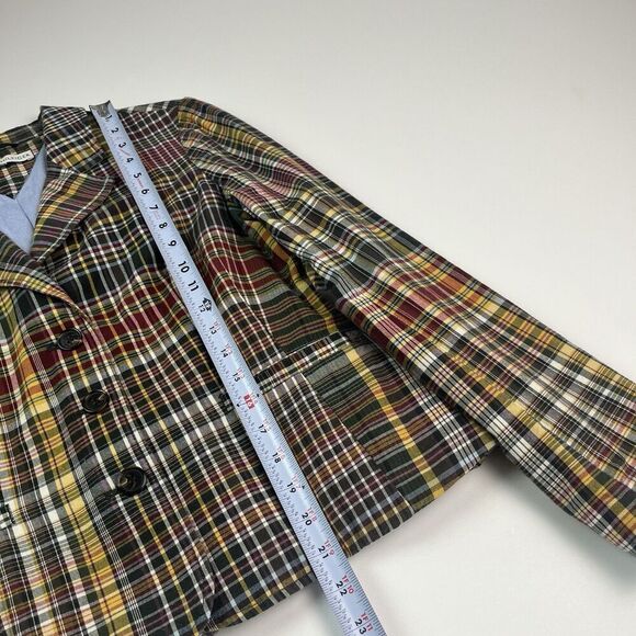 Vintage Tommy Hilfiger Y2K Plaid Blazer S Fitted  Academia School Prep Preppy - Picture 9 of 15